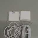 Essri MacBook Pro Charger,100W USB C Charger 2Pack with Foldable Plug,Dual 65W Ports Fast Charging for MacBook Pro Air,iPad Pro,iPhone 17/16/15,Includes 6FT+10FT USB C to C Cables - White