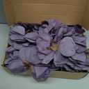 Artificial Silk Roses Flower Heads for Wedding Decorations - 50 Pieces Realistic Bulk Faux Floral for DIY Bridal Shower Arrangements Bridesmaid Bouquets Party Home Centerpieces - Dusty Purple