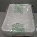 White 13 L Commercial Bus Tubs/Tote Box, 5-Pack Plastic Storage Wash Basin Tub