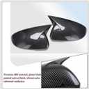 MUXEE 2PCS New Sports Rear Mirror Cover Caps for Hyundai Tucson 2016-2021 ABS Side Door Wing Mirror Cap Covers Exterior car Accessories -Carbon FibeSuitable for Models with Turn Signals