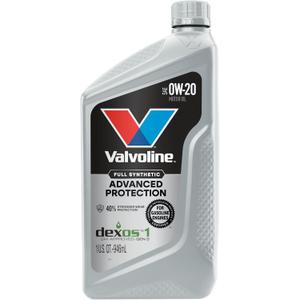 Valvoline Advanced Full Synthetic SAE 0W-20 Motor Oil 1 QT