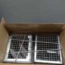 2-Pack Chipmunk Traps Humane Live Mouse Rat Cage Traps for Indoor and Outdoor Use (Silver)