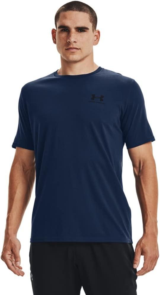 Under Armour Men's Sportstyle Left Chest Short Sleeve T-Shirt (X-Large Tall, Navy