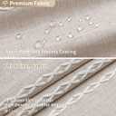 MitoVilla Boho Farmhouse Fabric Shower Curtain, Tan Brown Modern Polyester Linen Shower Curtains for Vintage Rustic Bathroom Decor, Country Tassel Thick Cloth Shower Curtain, Taupe, 72 x 72