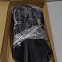 Snorkel Fins, Swim Fins Travel Size Short Adjustable for Snorkeling Diving Adult Men Women Open Heel Swimming Flippers (L/XL (US Men 8.5-11.5 / Women 9.5-12.5), Black