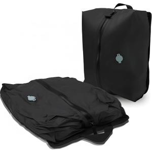 Travel Vacuum Bags,Reusable Space Saver Bags with IP67 Waterproof Zipper 17L Packing Cubes for Suitcase, Compression Bag Backpack,Luggage,Yoga,Swim,Beach(1PACK,Black)