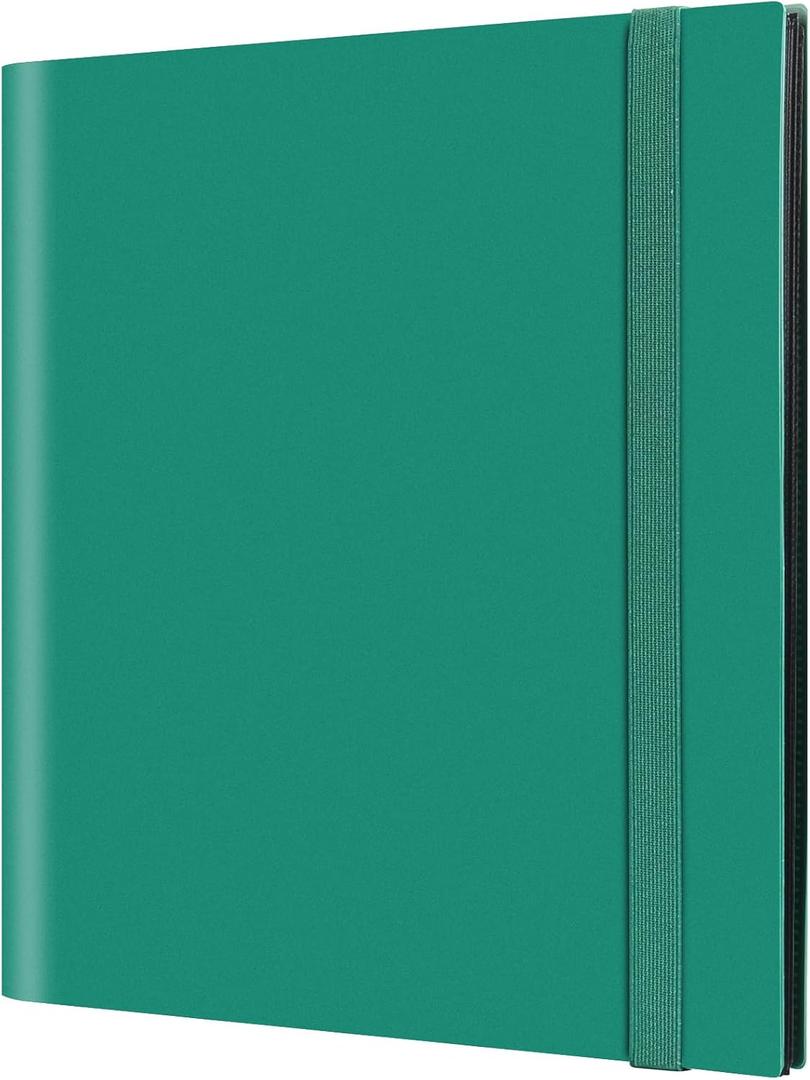 GEAoffice Card Binder, 12 Pockets Trading Card Album Book Folder, 624 Side Loading Pocket Collection Binder for Yugioh, MTG, TCG, Sports & Games Cards, Green