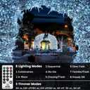 Eueasy Christmas Lights Outdoor, 1000 LED 344FT Fairy String Lights Plug in Waterproof with Remote, 8 Modes with Timer for Indoor Decorations Bedroom Xmas Tree Holiday House Party Decor