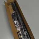 Curtain Rods for windows 28-78 inch, 5/8 inch Decorative Matte Black Splicing Heavy Duty Metal Curtain Rod set with Brackets