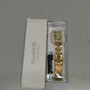 MioHHR Solid Stainless Steel Band Compatible with Apple Watch 46mm (Series 11 10), Metal Strap with Soft TPU Case for iWatch Series 11/10 46mm Women and Men, Gold