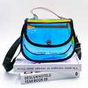 TotePrint Holographic Clear Tote Bag Waterproof PVC Handbags for Work,Shopping,Beach,Stadium,Travel,Swim Venue or Concert