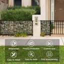 NAIMORUI PVC Balcony Privacy Screen Decorative Balcony Cover with Nylon Rope- 34'' x 180''(Stone)