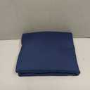 DONREN Dark Blue Window Scarf for Home Decor -Luxury Look Sheer Scarf 52 inches Wide by 144 inches Long,Navy Blue