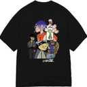 Gorillaz Unisex-Adult Cig Inky Octopus T-Shirt (Medium, Black)