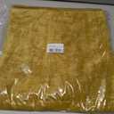 Pack of 2, Chenille Throw Pillow Covers 24x24 Inch Mustard Yellow Decorative Pillowcase Boho Farmhouse Cushion Covers Soft Couch Cushion Case for Couch Sofa Bedroom Living Room