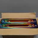 3-Ring Binder, 1 Inch Round Ring, Clear View Cover with 2 Inside Pockets, Assorted Colors, Holds 8.5 x 11 Inch Paper, 12 Count