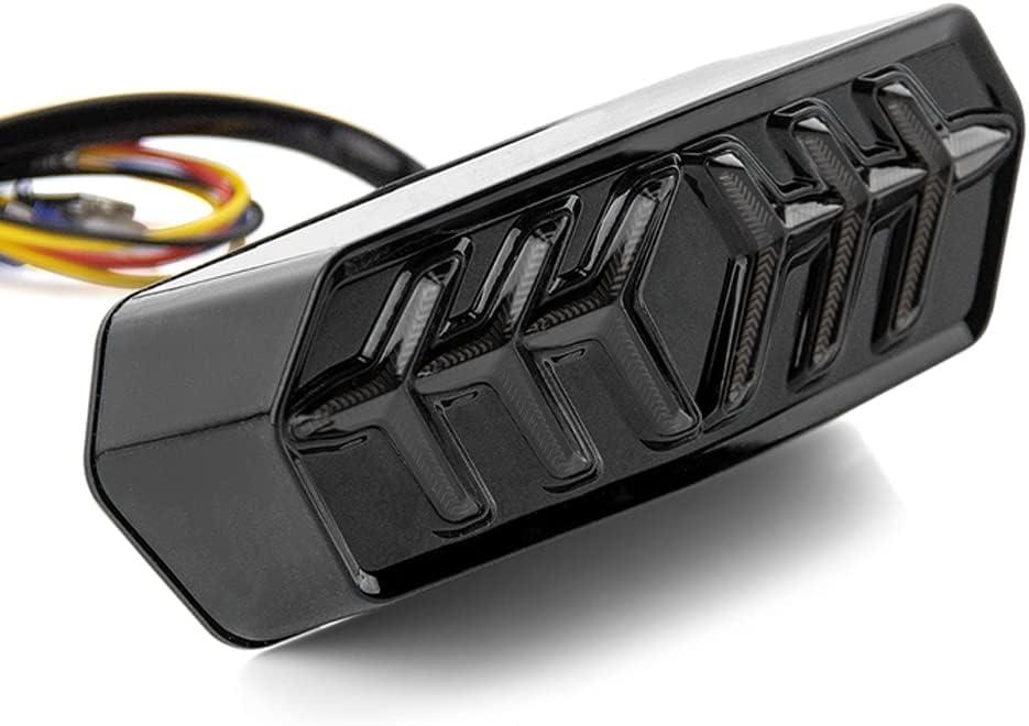 Tail Light with Turn Signals Led Integrated Motorcycle Brake Taillight Compatible with GROM MSX125/SF CBR650F CTX700 CTX700N(Smoke Lens) (Smoke Lens)