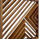 Musanpou Wooden Geometric Home Wall Decor Slatted Wood Design Wall SculptureSet of 3 Wood Wall Art decorateBoho Bathroom Bedroom Living Room rustic Home Decoration