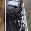 Nicetree Freestanding Arched Rattan Accent Ultra Slim Shoe Cabinet for Entryway - 4 Flip Drawers & 3-Tier Adjustable Shelves, Farmhouse Modern Rustic Shoe Rack for Hallway Foyer Living Room,Black