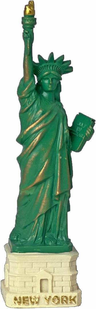 Mini Statue of Liberty Figurine with Copper Tint; Statue of Liberty Souvenir (4 Inches)