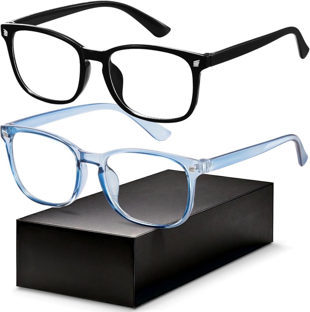 Gaoye Eyewear Frames for Men - Blue Light Blocking Square Glasses, Anti UV Ray Computer Gaming, Blue Blockers for Women