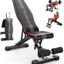 YOLEO Adjustable Weight Bench for Home Gym, ASTM-Certified 827LBS, 98% Pre-Assembled, Foldable Gym Bench with 84 Positions Incline Decline Flat, Wider Seat