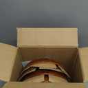 GBhome 8.5'' Large Pasta Bowls, 36 Ounce Stoneware Salad Bowls for Kitchen, Ceramic Serving Bowls With Textured Pattern for Pasta,Fruit, Stews,Noodle, House-warming Gift, Set of 4-Caramel