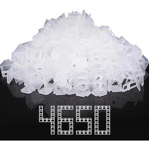 DGSL Tile Leveling System, 4650-Piece 1/8" Tile Spacers Clips Tile Tools, Tile Installation Tools for Professional Ceramic Tile and Stone Installation
