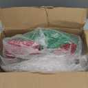 Outdoor Christmas Wreath Decoration - 24" Bright LED Christmas Wreath Lights with Bow, Large Lighted Christmas Wreaths Window Lights for Wall, Windows, Front Door Decor, Red Bow - Green Wreath