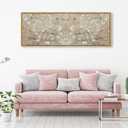 Oliver Gal Van Gogh in Gold Floater Blossoms Inspiration Twin Canvas Print Wall Art for Living Room, Bedroom, and Bathroom, 54" x 20", Gold Floater Frame