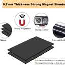 20 PCS 9.4 x 7 Inch Large Die Cut Storage Envelopes with 0.7 mm Thick Magnetic Sheets for Die Storage, Clear Die Storage Pockets and Magnet