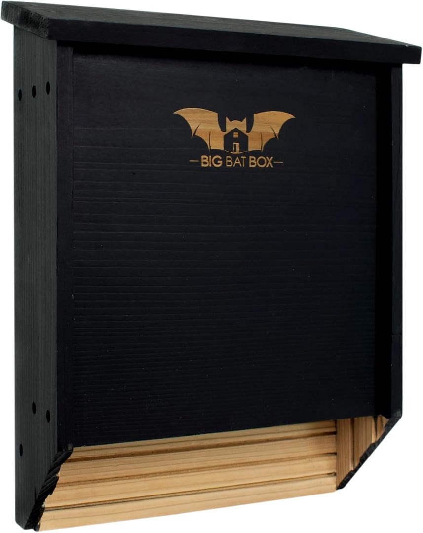 BIGBATBOX - Bat House for Outdoors - Clean Your Backyard from Mosquitoes - Wooden Bat House Kit - with Our Proven Bat Box Design