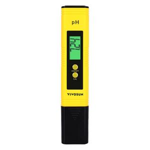 VIVOSUN Digital pH Meter, 0.01pH High Accuracy Pen Type pH Tester for Hydroponics, Household Drinking, Pool and Aquarium, Yellow, UL Certified