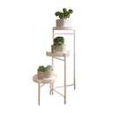 Curtainboro Plant Stand Indoor Tiered Corner Metal Outdoor Flower Display Holder Shelf, Folding Plant Shelf for Patio, Garden, Balcony, Living Room, Bedroom Decoration