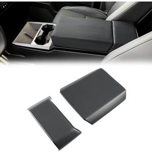 GearUp Center Console Armrest Cover Compatible with Tesla Cybertruck 2025 2024 2023(Matte Carbon Fiber)