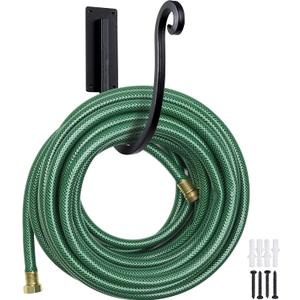 Garden Hose Holder Outside: Wall Mount Water Hose Holder - 8Inch Heavy Duty Garden Water Hose Hanger for Outside Hose Storage