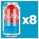 bubly Sparkling Water, Melted Ice Pop, 12 Fl Oz Cans (8 Pack) | Zero Sugar, Zero Calories, Seltzer Water (EXP 10/05/26)