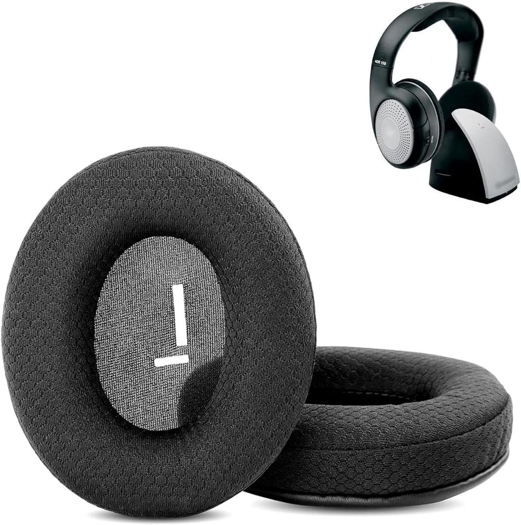 Replacement Earpads for Sennheiser RS100 RS110 RS115 RS116 RS117 RS119 II RS120 RS135 Headphones, Breathable Mesh Fabric Earpad Cushions