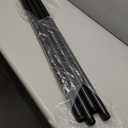 PIPE DECOR 1" x 42" Black Steel Plumbing Pipe, 4-Pack, Pre Cut Connector, Industrial Steel Grey Fits Standard One Inch Threaded Black Malleable Iron Fittings, Build Vintage DIY Furniture