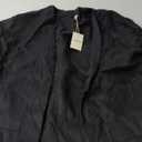 Amazhiyu Women's 100% Linen Lightweight Long Sleeve Open-Front Cardigan Pockets L