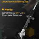Hydraulic Power Steering Rack and Pinion, Compatible with 2007-2011 Honda CR-V 2.4L(Except Japan Built Vehicle), Power Steering Gear Rack Assembly, Replace#97-2749, 972749, 53601SXSA01, 53601SXSA03