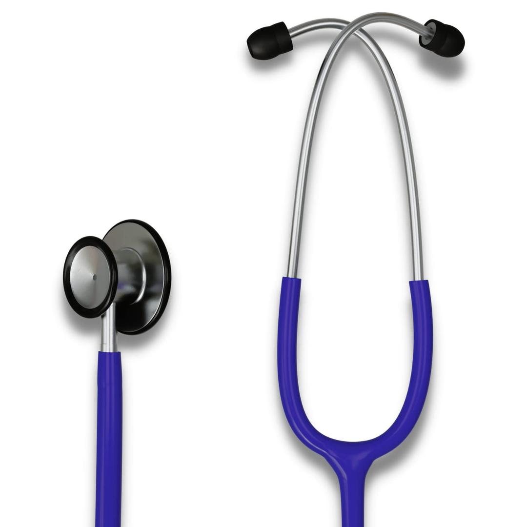 HCS Blue Stethoscope, Classic Lightweight - Medical, Dual Head Stethoscopes for Nurses, Nursing School, Student Essentials, Work, Home - 22 inch Tubing