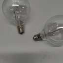 40 Watt E12 Candelabra Base Round Bulbs, G50 Light Bulbs for Full-Size Scentsy Warmer, Chandelier, Decorative Vanity Lights, Ceiling Fans Lights,120V Dimmable Globe G16 1/2 Bulb,2700K Warm White,6 Pack