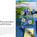 Farewell Gifts for Coworkers Resin Floral Keepsake Plate Decor with Pressed Real Flowers (Blue & White) Retirement & Goodbye Gifts for Coworkers Women