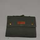 Travel Spice Kit, Portable Spice Bag with 10 Spice Jars, Canvas Seasoning Storage Bag Organizer, Seasoning Bottle Holder with Mini Condiment Bottle, Condiment Container Set for Camping BBQ(Green)