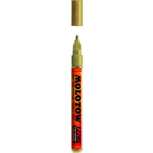 Molotow ONE4ALL Acrylic Paint Marker, 2mm, Metallic Gold, 1 Each (127.306)