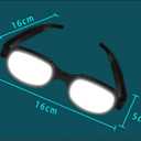 Japan Anime Manga LED Light up Glasses Eyewear Funny Toy Parody Costumes Cosplay Novelty Props Gag Gift