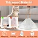 2 x 40-Pack Heavy Duty Cat Litter Box Liners for Fsitego & Fumoi Automatic Litter Boxes, Extra Thick Self-Cleaning Litter Box Bags for cumrigel litter bags, Cat Litter Bags with Drawstring and Leakproof
