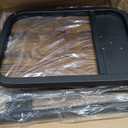 facka Adjustable TV Tray Table with Rounded Metal Corners, CShaped Snack Table for Couch, Sofa, Bed or Chair, Small Space Side Table for Eating, Dinner, or Laptop Use