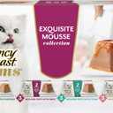 Fancy Feast Gems Pate Cat Food Mousse and a Halo of Savory Gravy Wet Cat Food Variety Pack - (Pack of 12) 4 oz. Boxes (EXP 01/01/27)